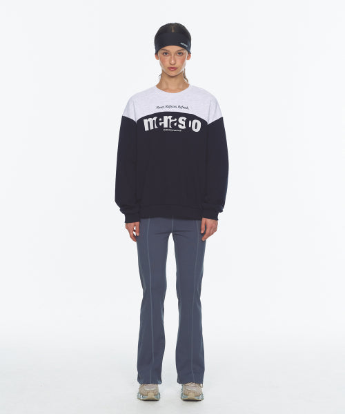 LETTERING SWEATSHIRT - 3 COLORS NAVY