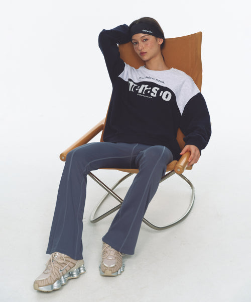 LETTERING SWEATSHIRT - 3 COLORS NAVY