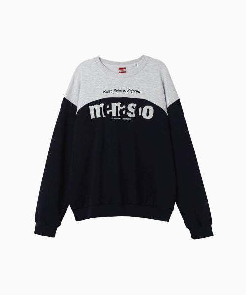 LETTERING SWEATSHIRT - 3 COLORS NAVY