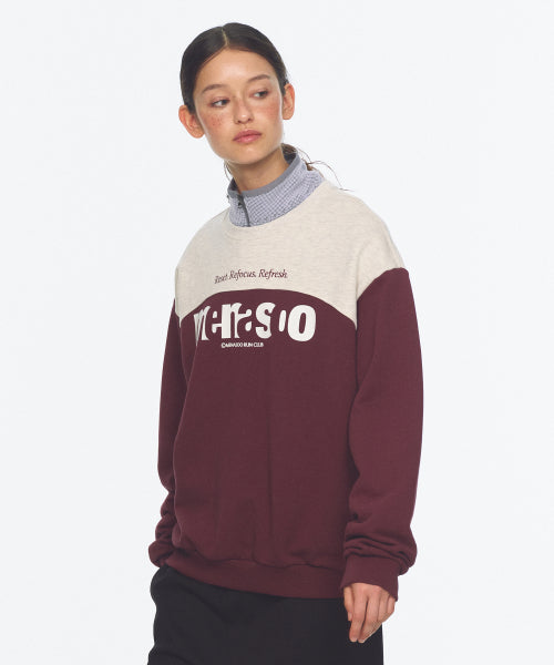 LETTERING SWEATSHIRT - 3 COLORS PURPLE