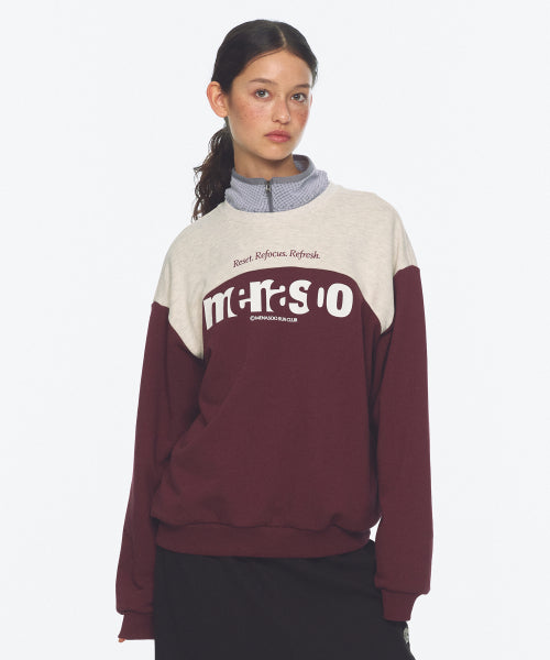 LETTERING SWEATSHIRT - 3 COLORS PURPLE