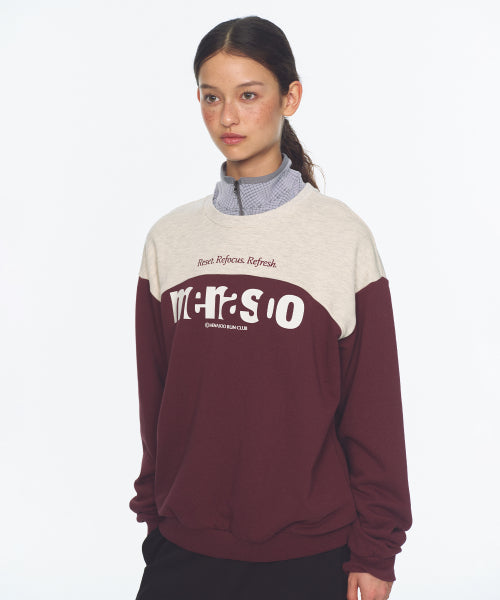 LETTERING SWEATSHIRT - 3 COLORS PURPLE