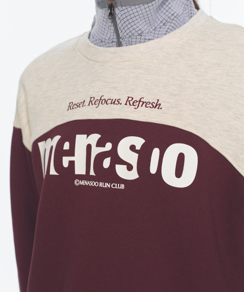 LETTERING SWEATSHIRT - 3 COLORS PURPLE