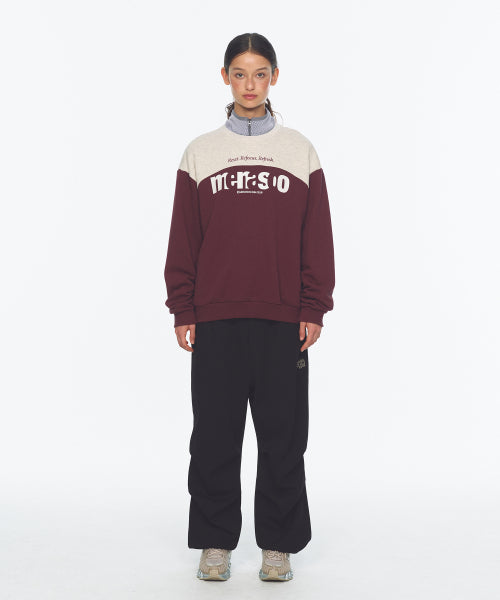 LETTERING SWEATSHIRT - 3 COLORS PURPLE