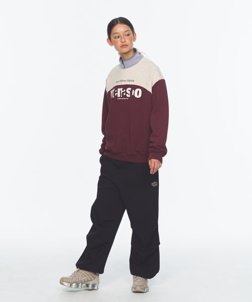 LETTERING SWEATSHIRT - 3 COLORS PURPLE
