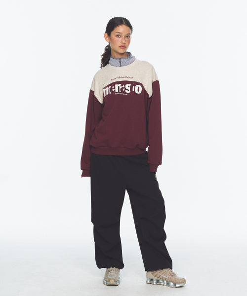 LETTERING SWEATSHIRT - 3 COLORS PURPLE