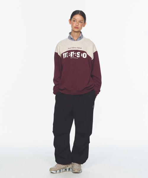 LETTERING SWEATSHIRT - 3 COLORS PURPLE