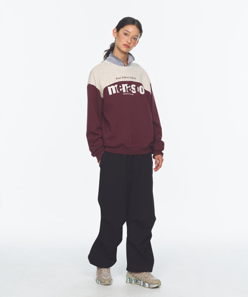 LETTERING SWEATSHIRT - 3 COLORS PURPLE