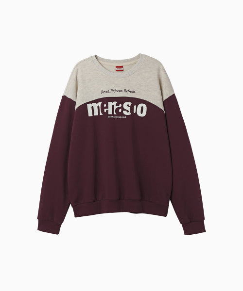 LETTERING SWEATSHIRT - 3 COLORS PURPLE