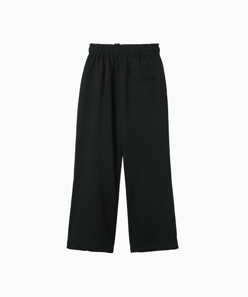 WAFFLE LAYERED WAIST PANTS - 3 COLORS BLACK