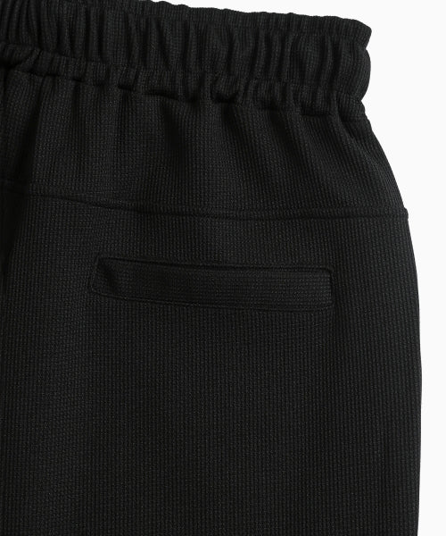 WAFFLE LAYERED WAIST PANTS - 3 COLORS BLACK