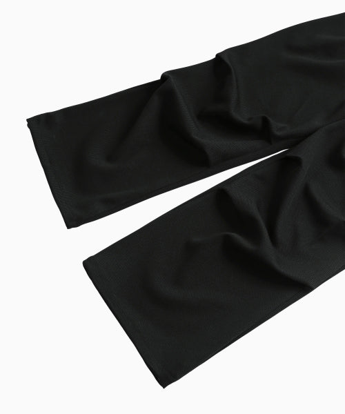 WAFFLE LAYERED WAIST PANTS - 3 COLORS BLACK