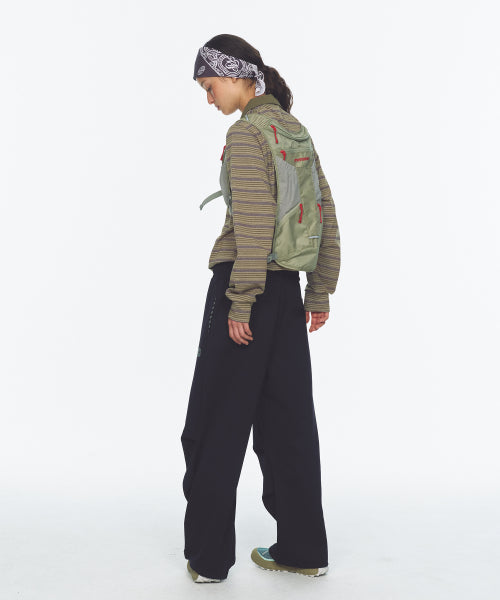 WAFFLE LAYERED WAIST PANTS - 3 COLORS NAVY