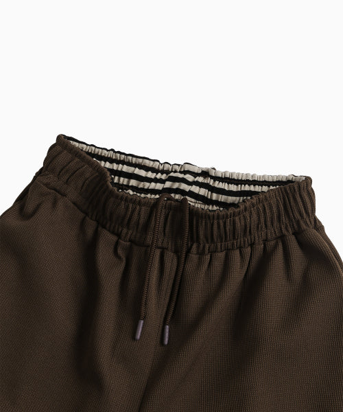 WAFFLE LAYERED WAIST PANTS - 3 COLORS BROWN