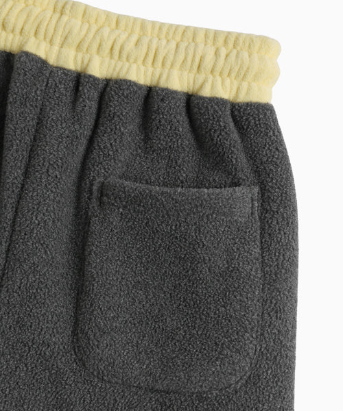 WAIST POINT WARM FLEECE JOGGER PANTS - 2 COLORS CHARCOAL
