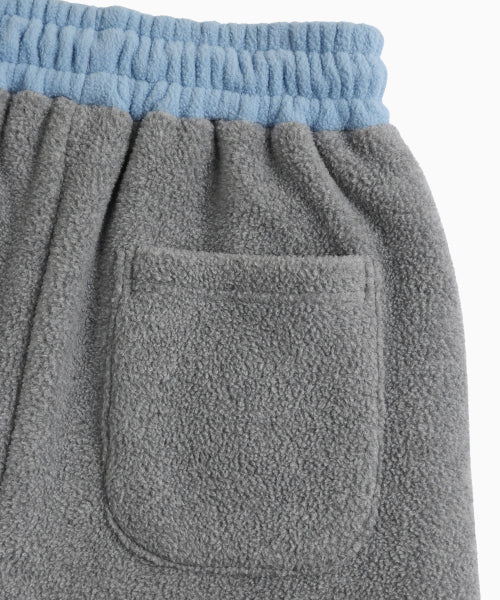 WAIST POINT WARM FLEECE JOGGER PANTS - 2 COLORS MELANGE GREY