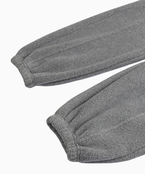 WAIST POINT WARM FLEECE JOGGER PANTS - 2 COLORS MELANGE GREY