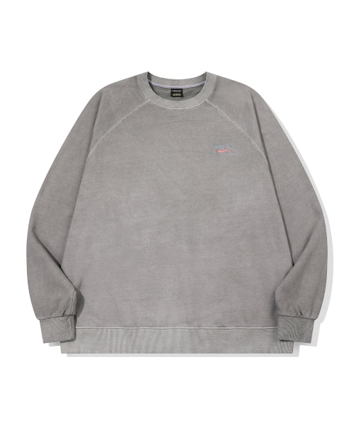 BONHEUR PUPPY PIGMENT RAGLAN SWEATSHIRT - 3 COLORS GHOST GREY