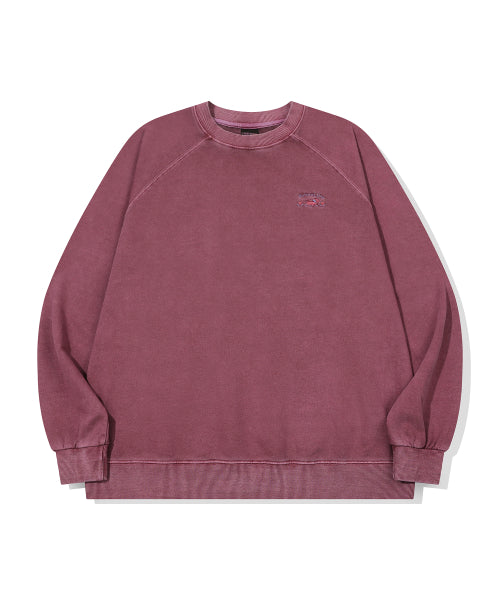 BONHEUR PUPPY PIGMENT RAGLAN SWEATSHIRT - 3 COLORS DUSTY PINK