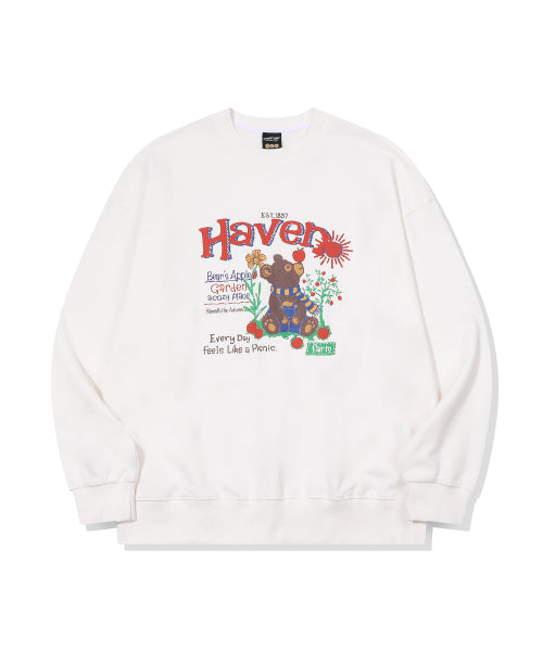 BEAR SWEATSHIRT - 2 COLORS IVORY
