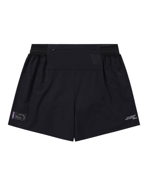 CARGO SHELL RUNNING GEL POCKET SHORTS BLACK