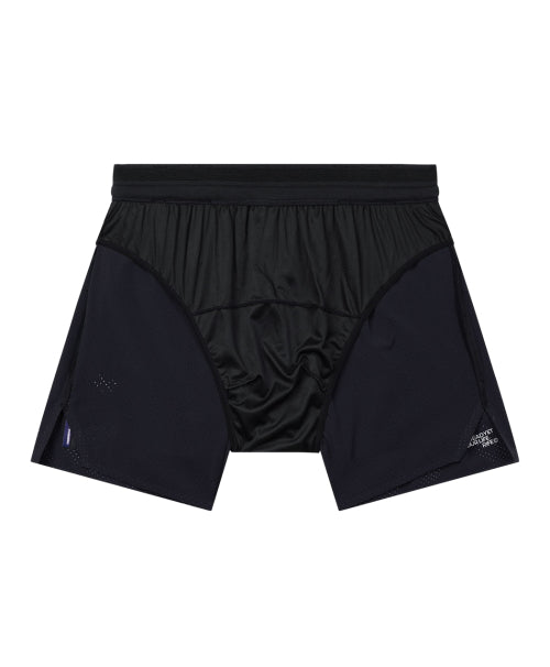 CARGO SHELL RUNNING GEL POCKET SHORTS BLACK