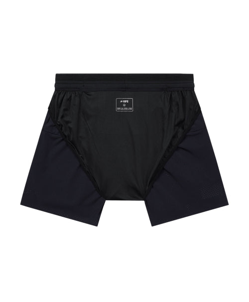 CARGO SHELL RUNNING GEL POCKET SHORTS BLACK