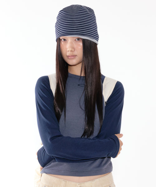 RAGLAN CROP LONG SLEEVE - 2 COLORS NAVY
