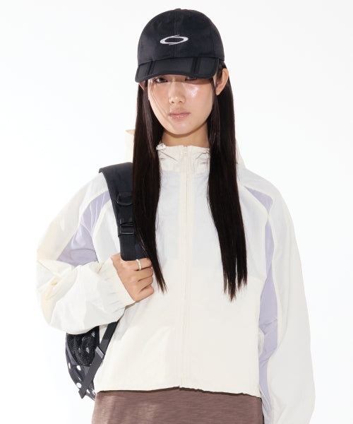 CROP TRACK WIND JACKET - 2 COLORS IVORY