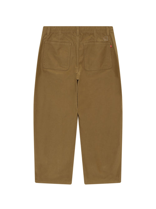 RIBE CURVED WIDE FIT PANTS - 3 COLORS CAMEL