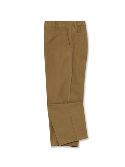RIBE CURVED WIDE FIT PANTS - 3 COLORS CAMEL