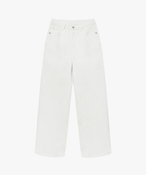 SEMI WIDE FIT DENIM PANTS #SEULGI同款! WHITE