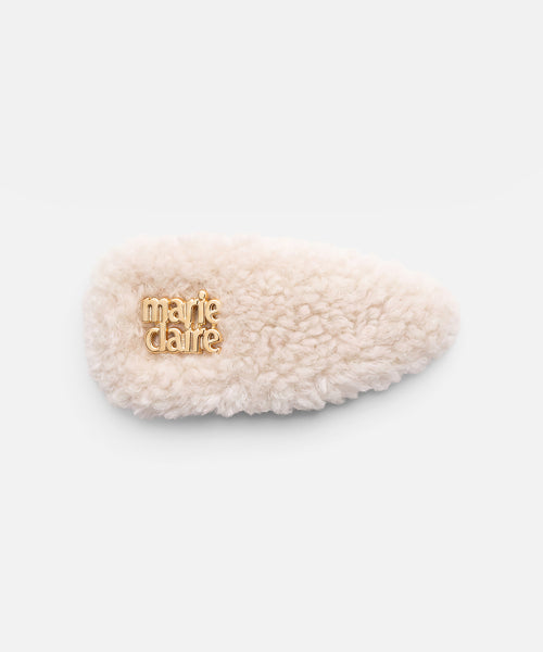 BASIC LOGO FLEECE HAIR PIN #SEULGI同款! IVORY