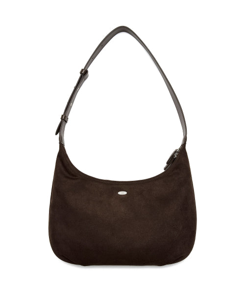 MEDIUM SUEDE HOBO BAG - 2 COLORS BROWN