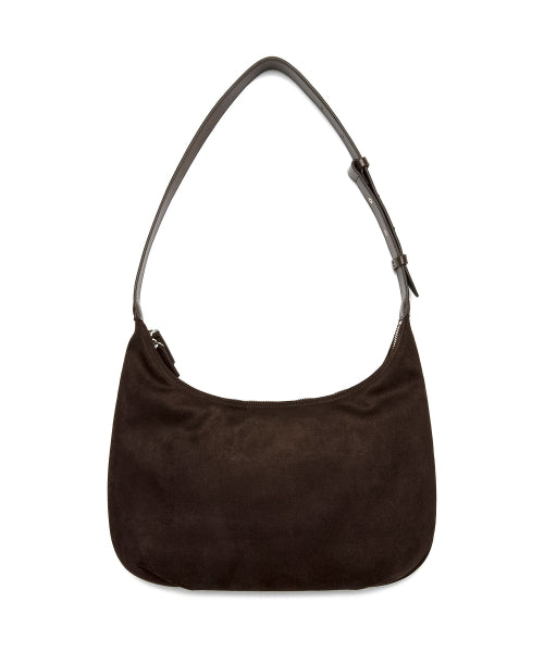 MEDIUM SUEDE HOBO BAG - 2 COLORS BROWN