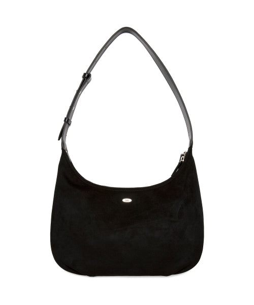 MEDIUM SUEDE HOBO BAG - 2 COLORS BLACK