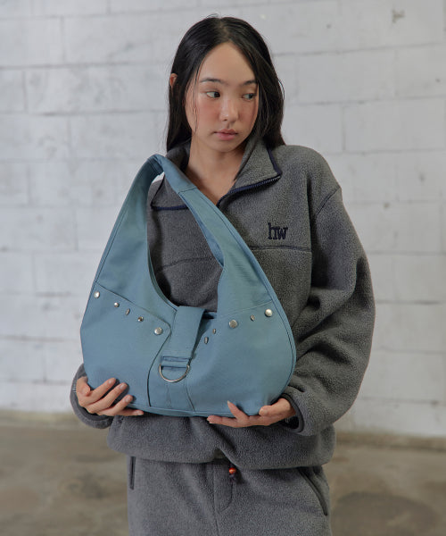 STUDDED CANVAS BAG AS SHOWN