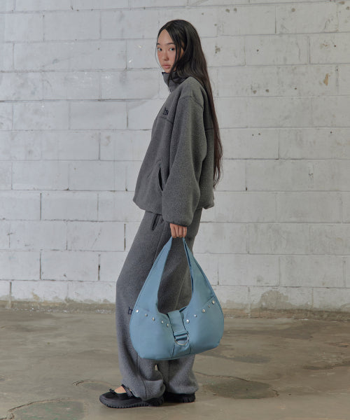 STUDDED CANVAS BAG AS SHOWN