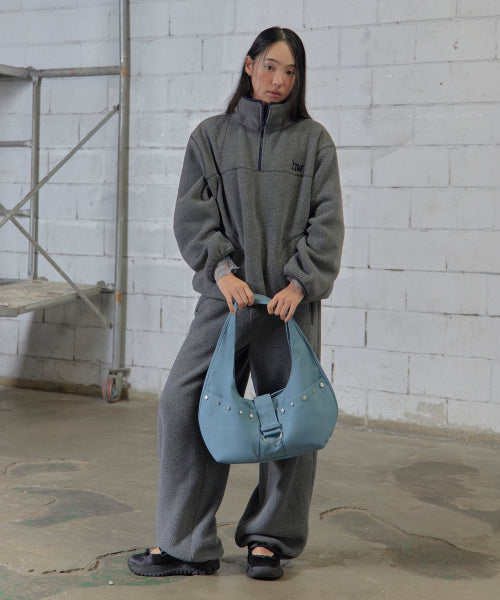 STUDDED CANVAS BAG AS SHOWN