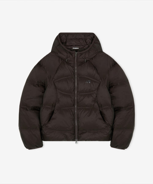 WOMEN FLYING 204 AIRY HOODED LIGHTWEIGHT DOWN - 5 COLORS BROWN