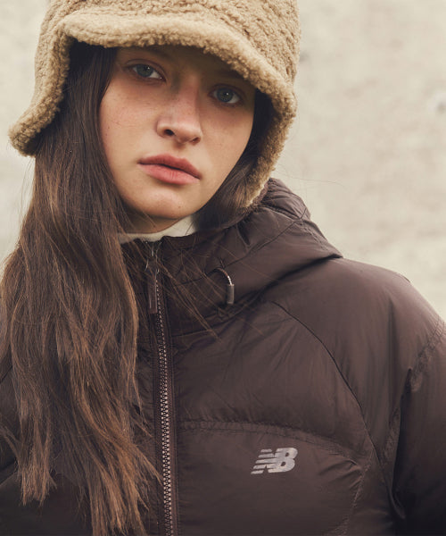 WOMEN FLYING 204 AIRY HOODED LIGHTWEIGHT DOWN - 5 COLORS BROWN