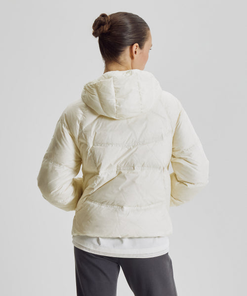 WOMEN FLYING 204 AIRY HOODED LIGHTWEIGHT DOWN - 5 COLORS L/BUTTER