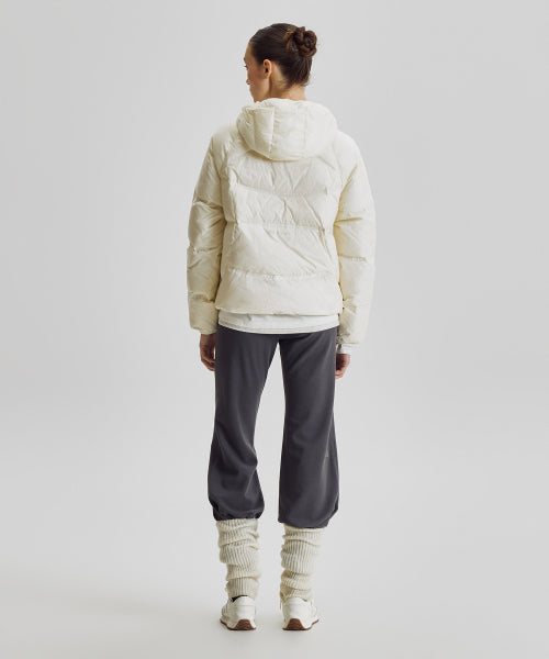 WOMEN FLYING 204 AIRY HOODED LIGHTWEIGHT DOWN - 5 COLORS L/BUTTER