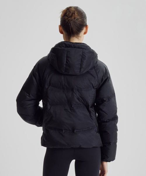 WOMEN FLYING 204 AIRY HOODED LIGHTWEIGHT DOWN - 5 COLORS BLACK