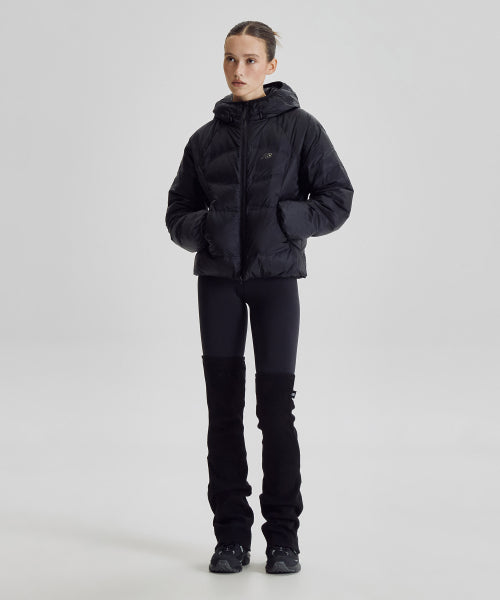 WOMEN FLYING 204 AIRY HOODED LIGHTWEIGHT DOWN - 5 COLORS BLACK