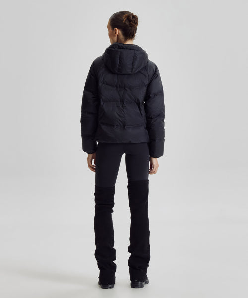 WOMEN FLYING 204 AIRY HOODED LIGHTWEIGHT DOWN - 5 COLORS BLACK