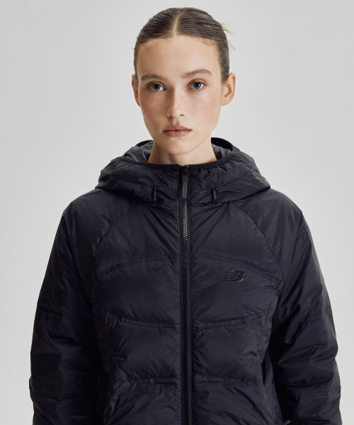 WOMEN FLYING 204 AIRY HOODED LIGHTWEIGHT DOWN - 5 COLORS BLACK
