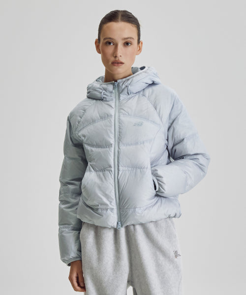WOMEN FLYING 204 AIRY HOODED LIGHTWEIGHT DOWN - 5 COLORS L/BLUE