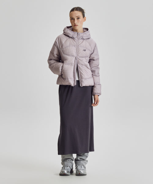 WOMEN FLYING 204 AIRY HOODED LIGHTWEIGHT DOWN - 5 COLORS PURPLE