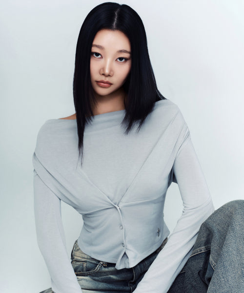 ECRU COWL TOP - 3 COLORS GREY